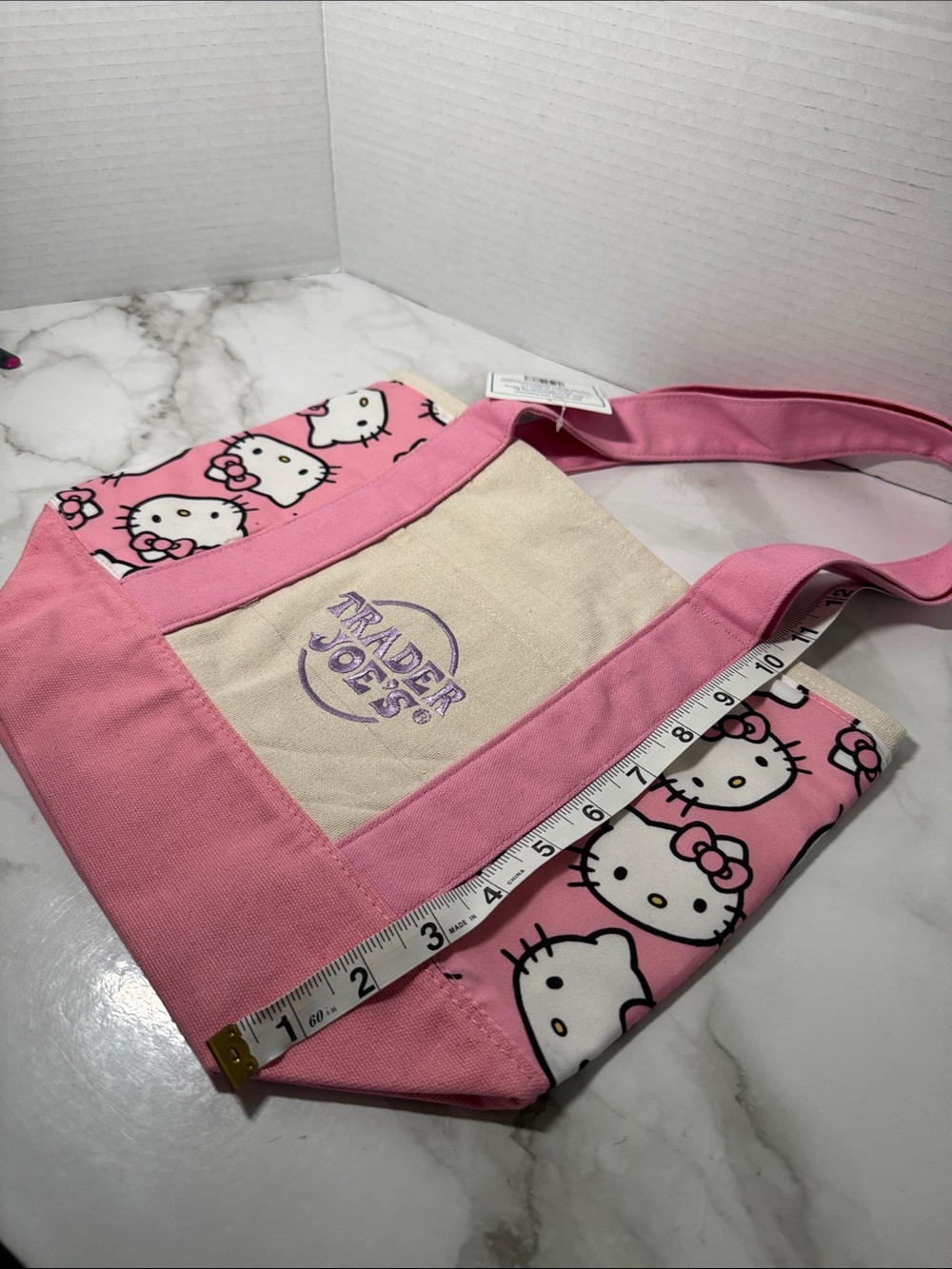 Custom Trader Joe Mini Tote - Pink, Hello Kitty, NWT - Picture 9 of 17